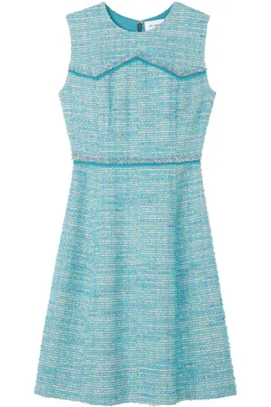 ST. JOHN A-line tweed minidress