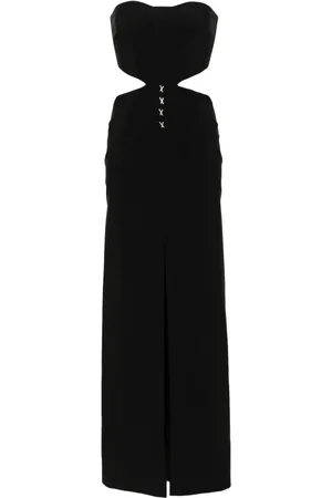 GENNY Cut out-detail bustier dress