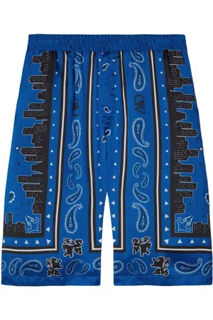 OFF-WHITE Bandana paisley-print shorts