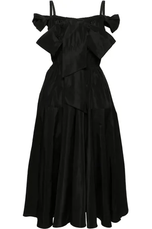 Patou Bow-detail cocktail midi dress
