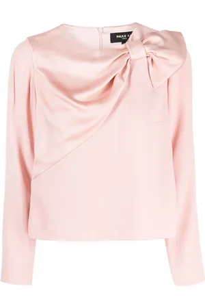 Paule Ka Bow-detail long-sleeve blouse