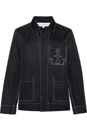 J.W.Anderson JW Anchor-embroidered shirt jacket