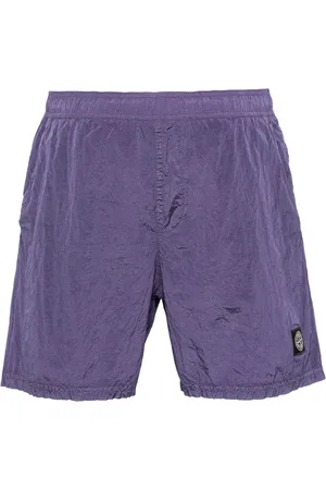 Stone Island Compass-appliqu?? swim shorts