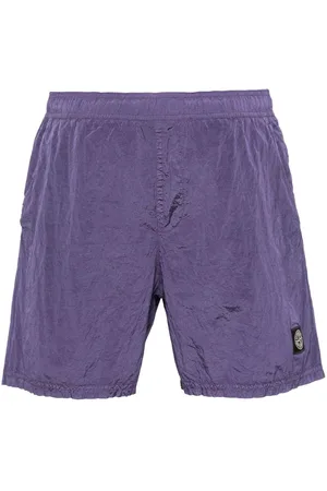 Stone Island Compass-appliqué swim shorts