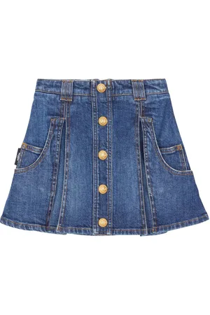 Balmain Skater denim skirt