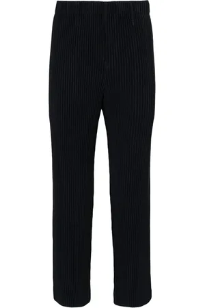 Issey Miyake Basic tapered plissé trousers