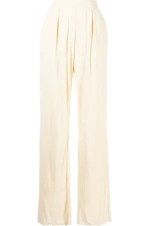 Simkhai Plissé straight-leg trousers
