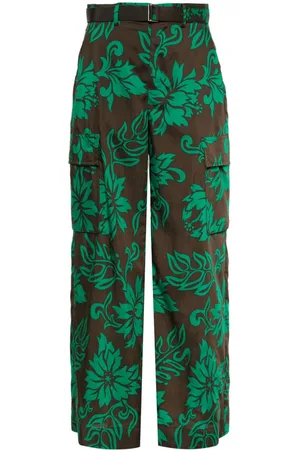 SACAI Floral-print palazzo trousers