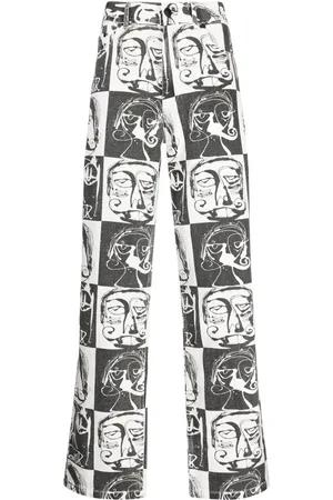 HACULLA This Is Chess checkerboard jeans