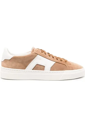 santoni Lace-up suede sneakers
