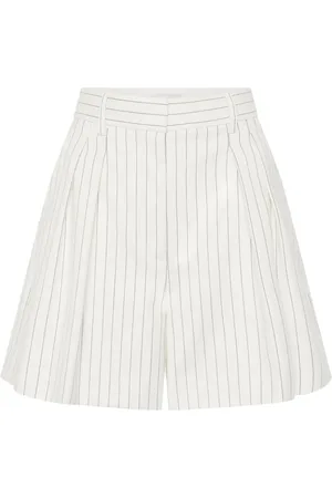 Rebecca Vallance Dimitria pleated tailored shorts - Neutrals