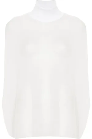 Fabiana Filippi Open-knit high-neck top