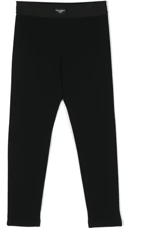 Dolce & Gabbana Appliqu??-logo straight-leg leggings