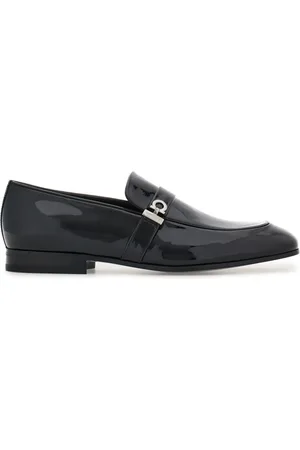 Salvatore Ferragamo Gancini patent-leather loafers