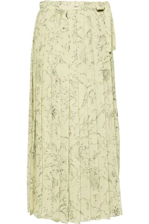 Fabiana Filippi Graphic-print pleated skirt