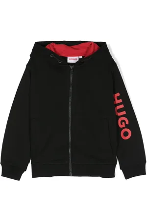 HUGO BOSS Logo-print hooded jacket