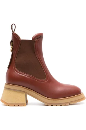 Moncler Gigi 70mm leather Chelsea boots