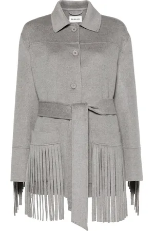 P.A.R.O.S.H. Lam fringed coat