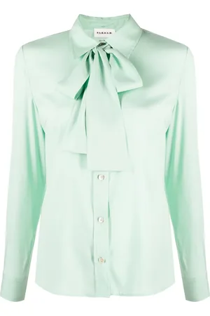 P.A.R.O.S.H. Pussy-bow collar silk shirt