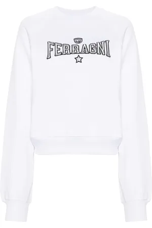 Chiara Ferragni Embroidered-logo cotton sweatshirt