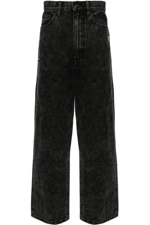 Izzue Acid-wash straight-leg jeans