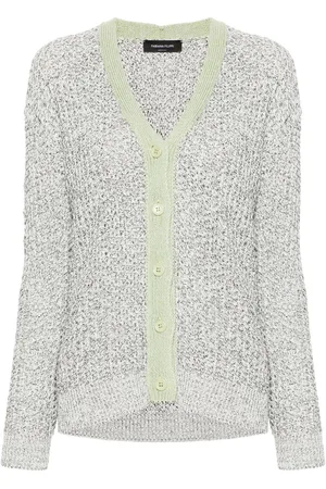 Fabiana Filippi Contrasting-trim open-knit cardigan