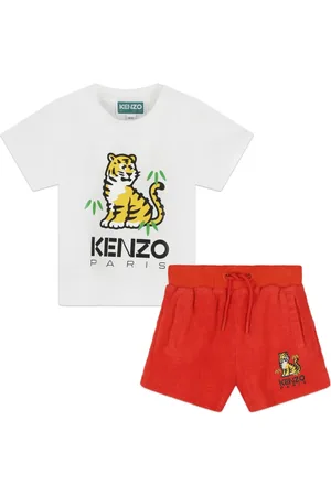 Kenzo Logo-print cotton shorts set