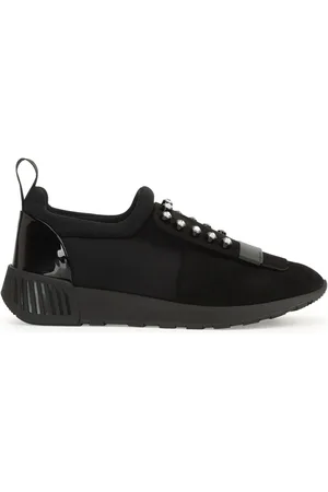 Sergio Rossi Sr1 Running rhinestone-embellished sneakers