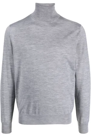CANALI Mélange-knit roll-neck jumper