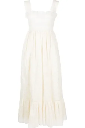 Gucci Broderie anglaise cotton midi dress