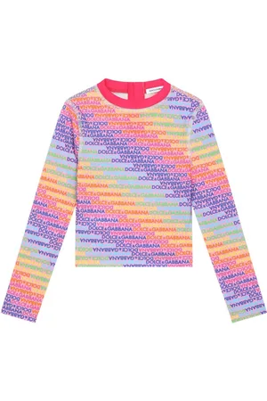 Dolce & Gabbana Logo-print long-sleeve swim top