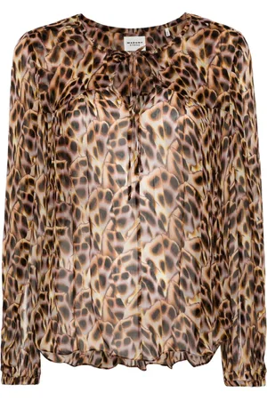 Marant Etoile Daytonea abstract-print crepe blouse