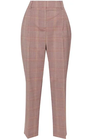 Paul Smith Plaid-check cropped trousers