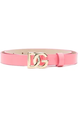 Dolce & Gabbana DG-buckle patent-leather belt