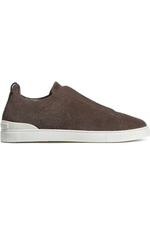 Ermenegildo Zegna Triple Stitch suede trainers
