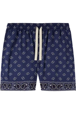 Palm Angels Paisley-print cotton shorts