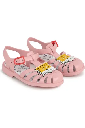 Kenzo Tiger-appliqu?? buckled sandals