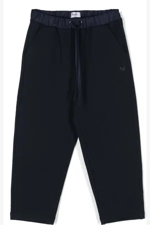 Il gufo Logo-appliqu?? jersey trousers