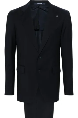 TAGLIATORE Brooch-detail wool suit