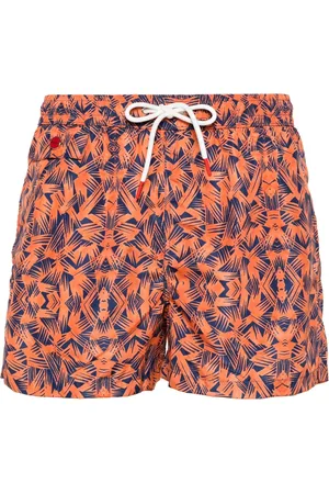 Kiton Graphic-print swim shorts