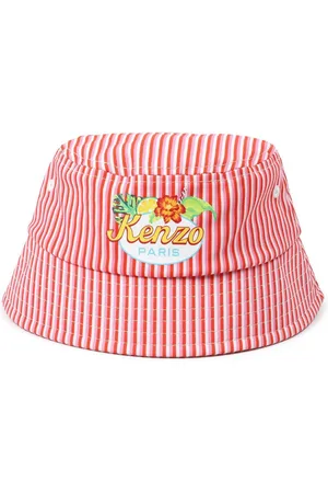 Kenzo Logo-print striped bucket hat