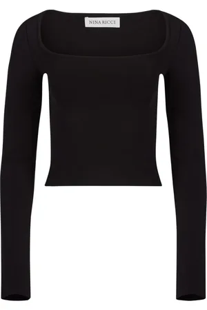 Nina Ricci Square-neck jersey top