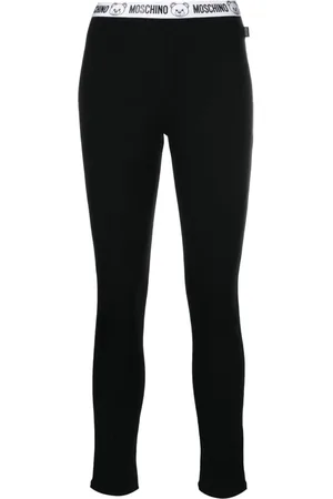 logo-waistband slip-on leggings, Sporty & Rich