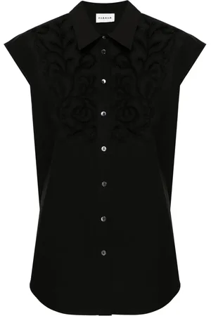 P.A.R.O.S.H. Sleeveless embroidered shirt
