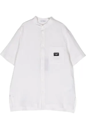 Dolce & Gabbana Short-sleeve linen shirt