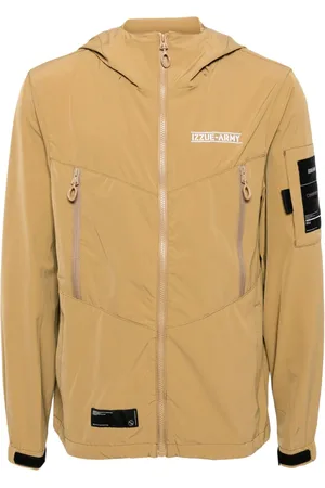 Izzue Logo-appliqué hooded jacket