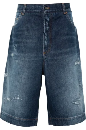Dolce & Gabbana Logo-plaque denim shorts
