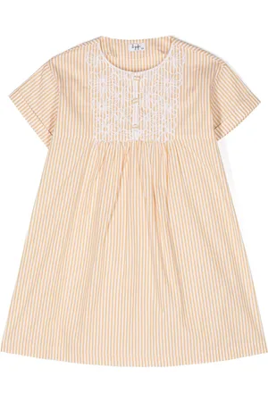 Il gufo Striped short-sleeve dress