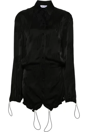 The Attico Logo-jacquard mini dress