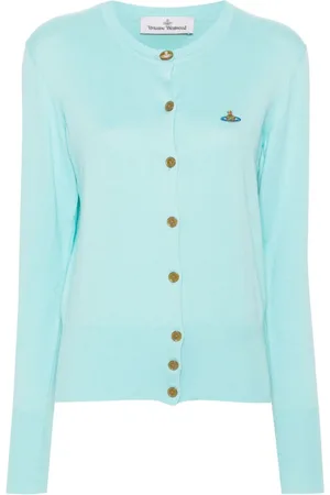 Vivienne Westwood Orb-embroidered cotton cardigan